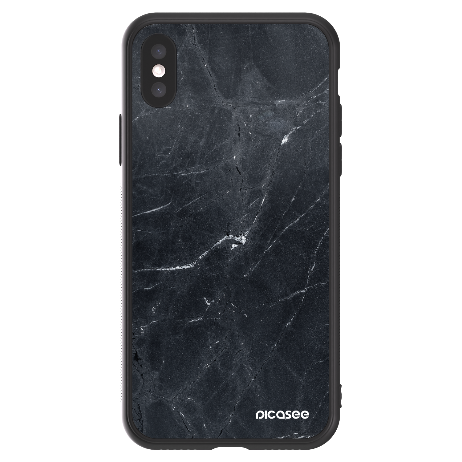 Picasee ULTIMATE CASE na Apple iPhone X/XS - Black marble