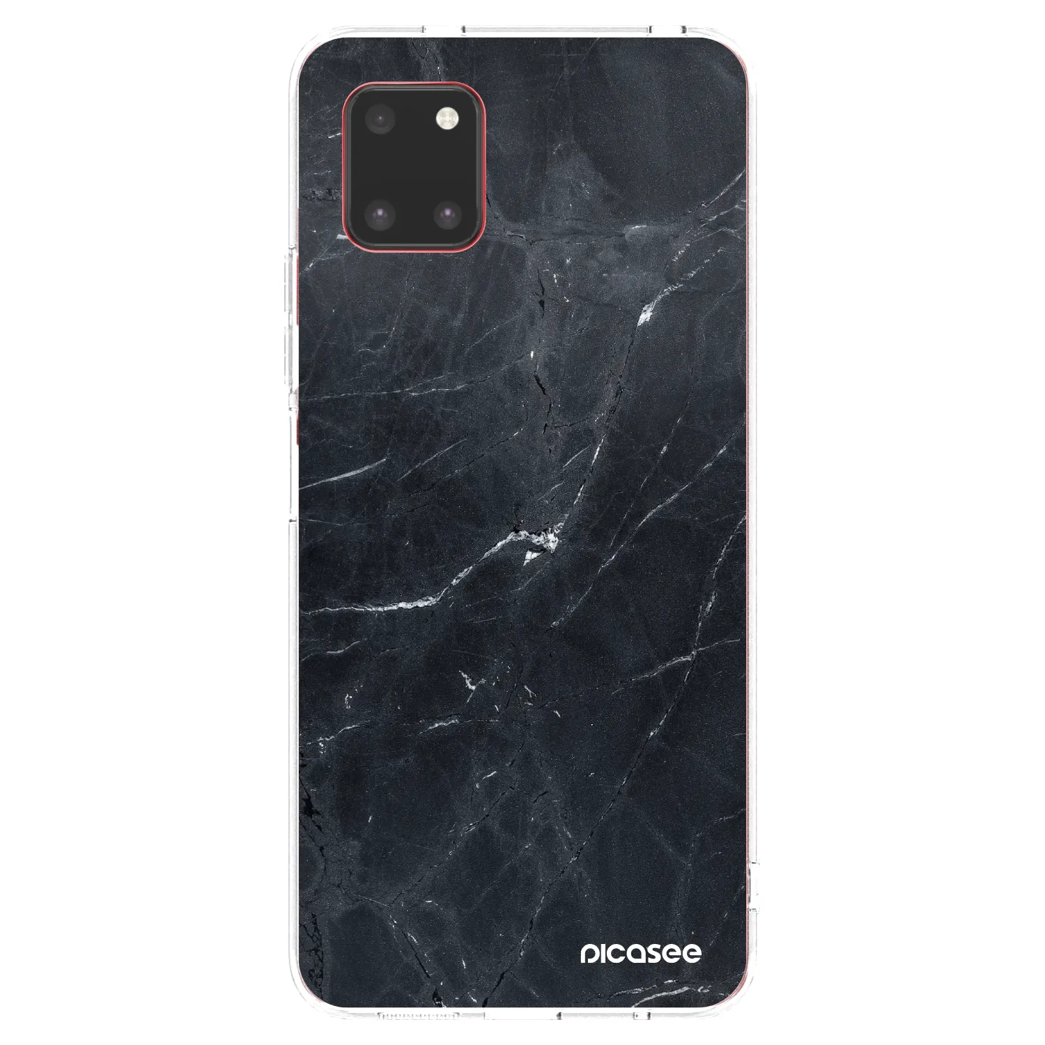 Picasee silikonowe przeźroczyste etui na Samsung Galaxy Note 10 Lite N770F - Black marble