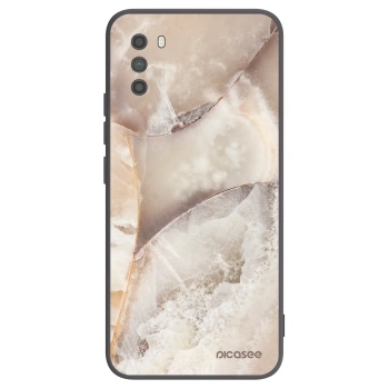Picasee silikonowe czarne etui na Xiaomi Poco M3 - Cream marble