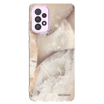 Picasee silikonowe przeźroczyste etui na Samsung Galaxy A32 5G A326B - Cream marble