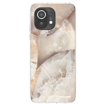 Picasee silikonowe przeźroczyste etui na Xiaomi Mi 11 - Cream marble