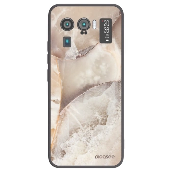 Picasee silikonowe czarne etui na Xiaomi Mi 11 Ultra - Cream marble