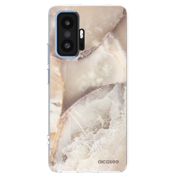 Picasee silikonowe przeźroczyste etui na Xiaomi 11T - Cream marble
