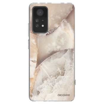 Picasee silikonowe przeźroczyste etui na Xiaomi Redmi Note 11 Pro 5G - Cream marble