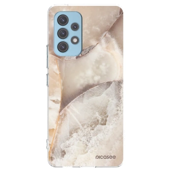 Picasee silikonowe przeźroczyste etui na Samsung Galaxy A53 5G A536 - Cream marble