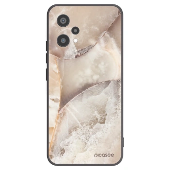 Picasee silikonowe czarne etui na Realme 9 Pro 5G - Cream marble