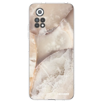 Picasee silikonowe przeźroczyste etui na Xiaomi Poco X4 Pro 5G - Cream marble