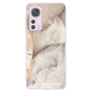 Picasee silikonowe przeźroczyste etui na Xiaomi 12 - Cream marble