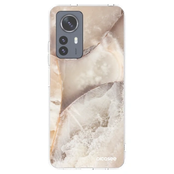 Picasee silikonowe przeźroczyste etui na Xiaomi 12 Pro - Cream marble