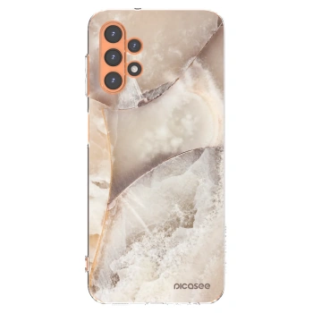 Picasee silikonowe przeźroczyste etui na Samsung Galaxy A13 4G A135 - Cream marble