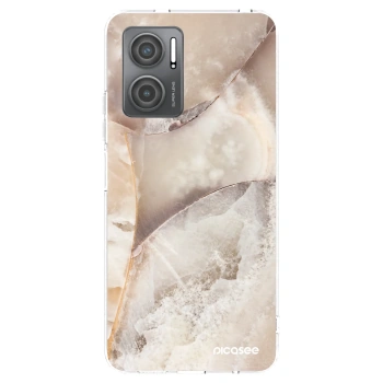 Picasee silikonowe przeźroczyste etui na Xiaomi Redmi 10 5G - Cream marble