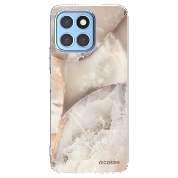 Picasee silikonowe przeźroczyste etui na Honor X6 - Cream marble