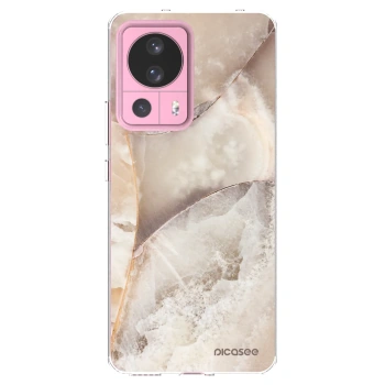 Picasee silikonowe przeźroczyste etui na Xiaomi 13 Lite - Cream marble