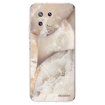 Picasee silikonowe przeźroczyste etui na Xiaomi 13 Pro - Cream marble