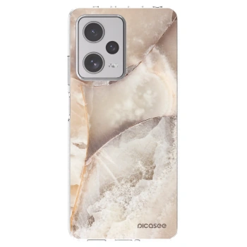 Picasee silikonowe przeźroczyste etui na Xiaomi Redmi Note 12 Pro+ 5G - Cream marble