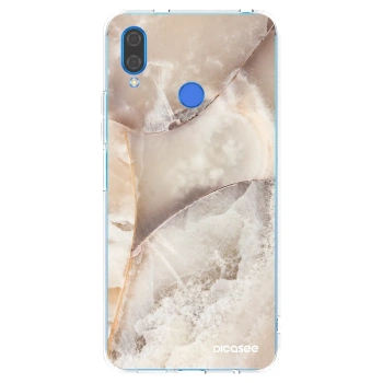 Picasee silikonowe przeźroczyste etui na Huawei Nova 3i - Cream marble