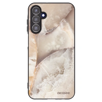 Picasee silikonowe czarne etui na Samsung Galaxy A15 A156B 5G - Cream marble