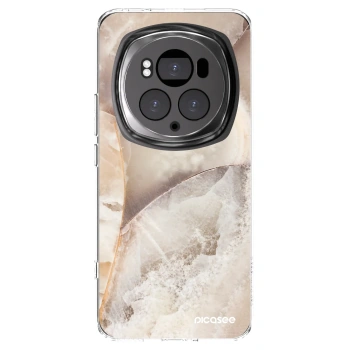 Picasee silikonowe przeźroczyste etui na Honor Magic6 Pro - Cream marble