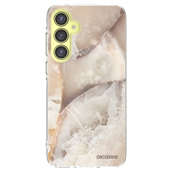 Picasee silikonowe przeźroczyste etui na Samsung Galaxy A35 5G A356B - Cream marble