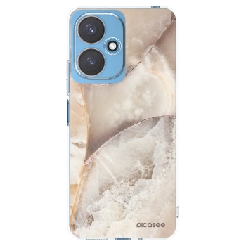 Picasee silikonowe przeźroczyste etui na Xiaomi Redmi 13C 5G - Cream marble