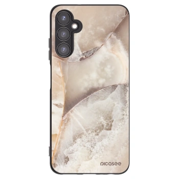 Picasee silikonowe czarne etui na Samsung Galaxy A05s A057G - Cream marble