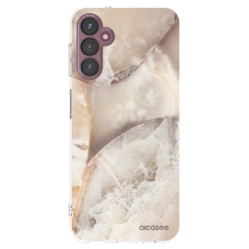 Picasee silikonowe przeźroczyste etui na Samsung Galaxy A05s A057G - Cream marble