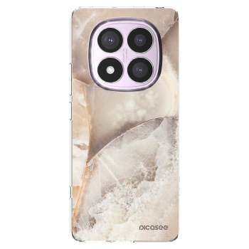 Picasee silikonowe przeźroczyste etui na Xiaomi Redmi Note 14 Pro 5G - Cream marble