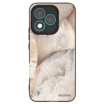 Picasee silikonowe czarne etui na Honor 400 Lite 5G - Cream marble