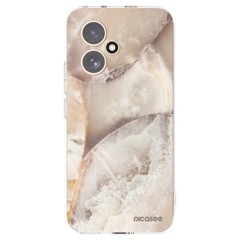 Picasee silikonowe przeźroczyste etui na Honor 400 5G - Cream marble