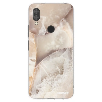 Picasee silikonowe przeźroczyste etui na Xiaomi Redmi 7 - Cream marble