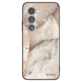 Picasee silikonowe czarne etui na Xiaomi Redmi 15 5G - Cream marble
