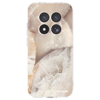 Picasee silikonowe przeźroczyste etui na Xiaomi Redmi Note 15 Pro 4G - Cream marble