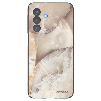 Picasee silikonowe czarne etui na Samsung Galaxy A17 5G - Cream marble