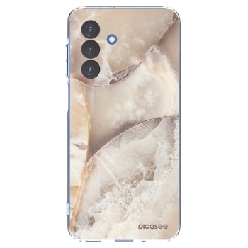 Picasee silikonowe przeźroczyste etui na Samsung Galaxy A17 5G - Cream marble