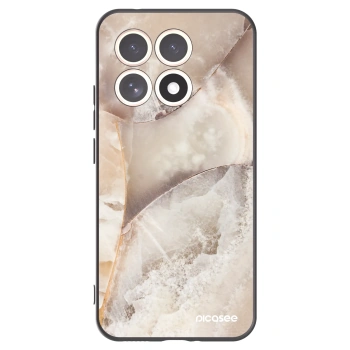 Picasee silikonowe czarne etui na Xiaomi 15T - Cream marble