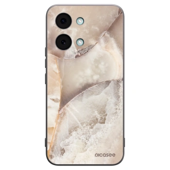 Picasee silikonowe czarne etui na Xiaomi Poco X8 Pro Max - Cream marble