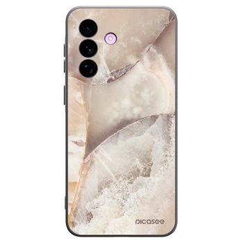 Picasee silikonowe czarne etui na Samsung Galaxy A57 5G - Cream marble