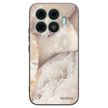 Picasee silikonowe czarne etui na Xiaomi 17T - Cream marble