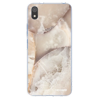 Picasee silikonowe przeźroczyste etui na Xiaomi Redmi 7A - Cream marble