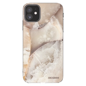 Picasee silikonowe przeźroczyste etui na Apple iPhone 11 - Cream marble