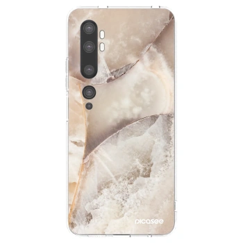 Picasee silikonowe przeźroczyste etui na Xiaomi Mi Note 10 (Pro) - Cream marble