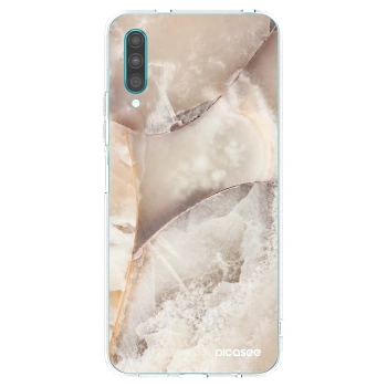 Picasee silikonowe przeźroczyste etui na Samsung Galaxy A30s A307F - Cream marble