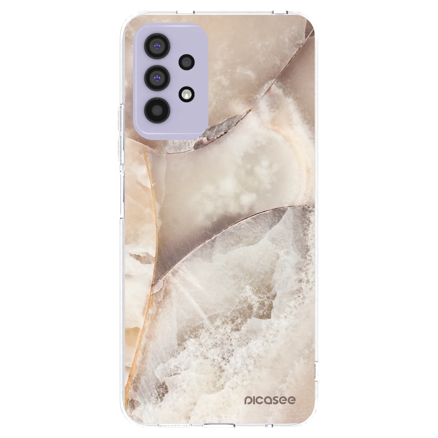 Picasee silikonowe przeźroczyste etui na Samsung Galaxy A32 4G SM-A325F - Cream marble