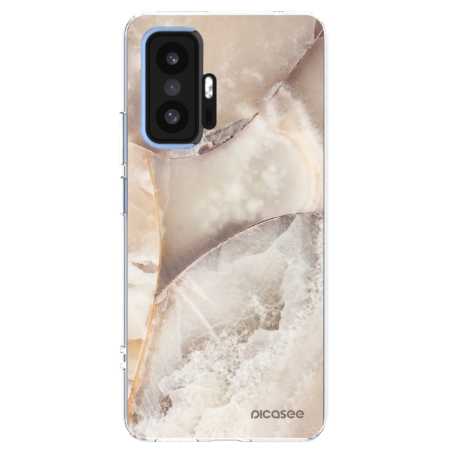Picasee silikonowe przeźroczyste etui na Xiaomi 11T - Cream marble
