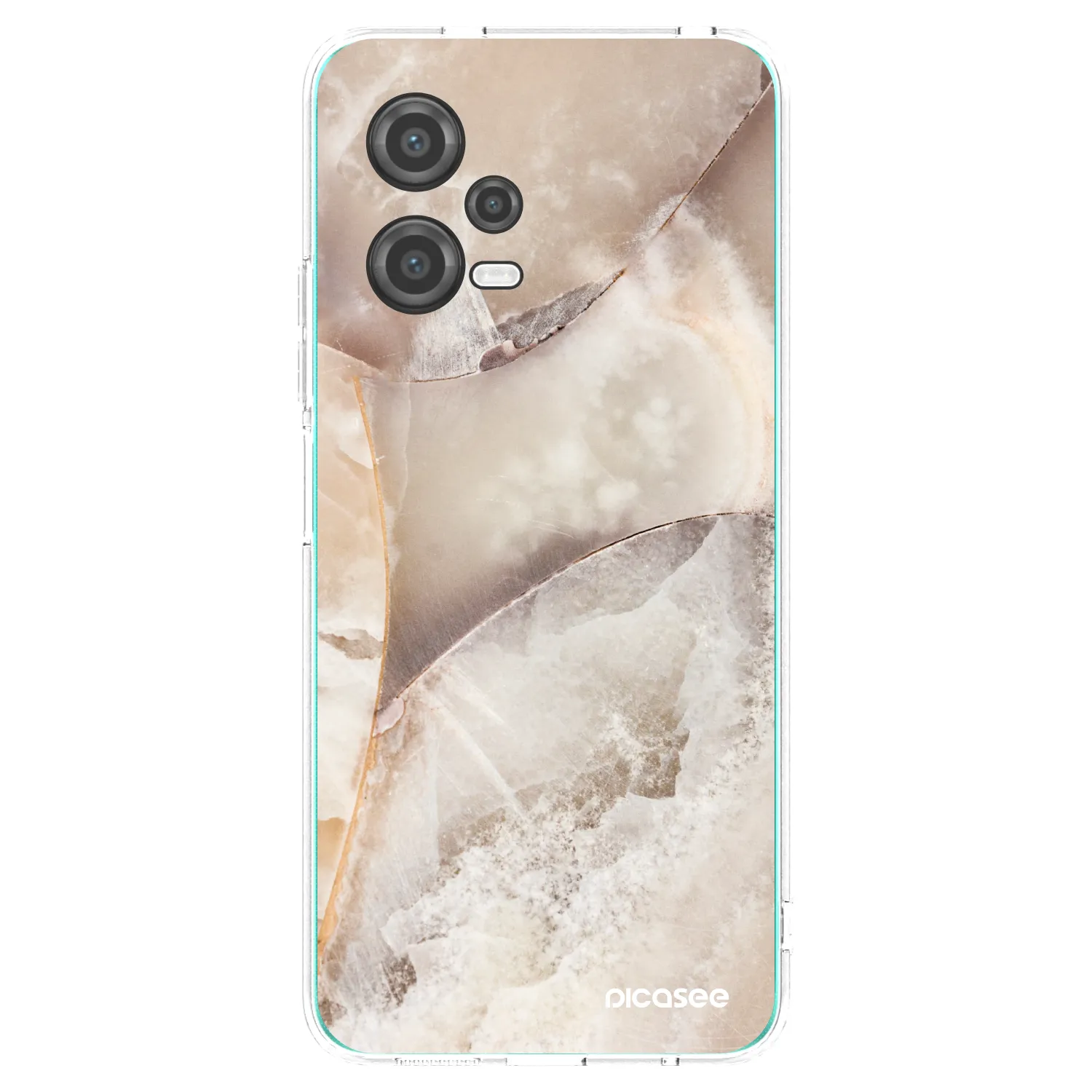 Picasee silikonowe przeźroczyste etui na Xiaomi Poco X5 - Cream marble