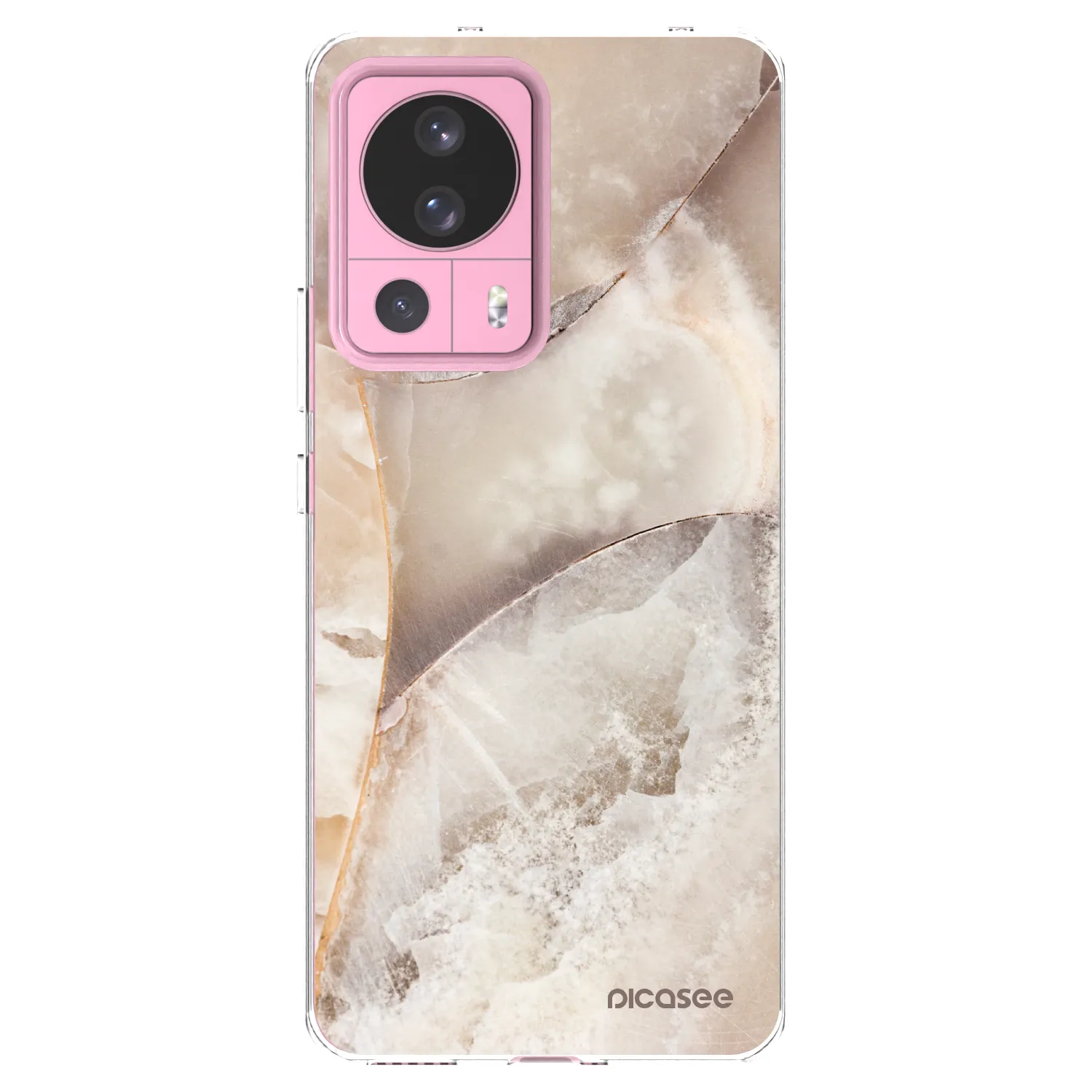 Picasee silikonowe przeźroczyste etui na Xiaomi 13 Lite - Cream marble