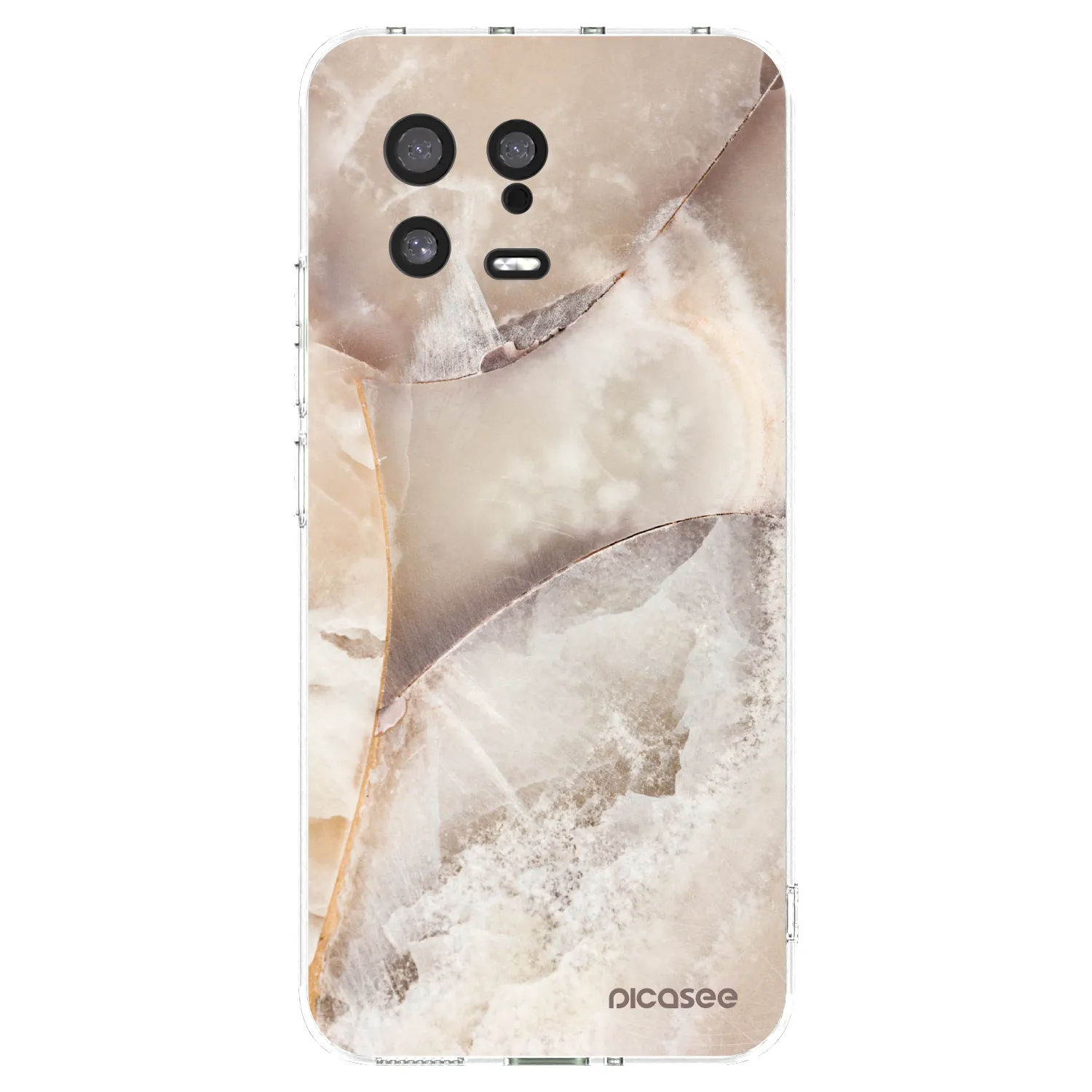 Picasee silikonowe przeźroczyste etui na Xiaomi 13 - Cream marble