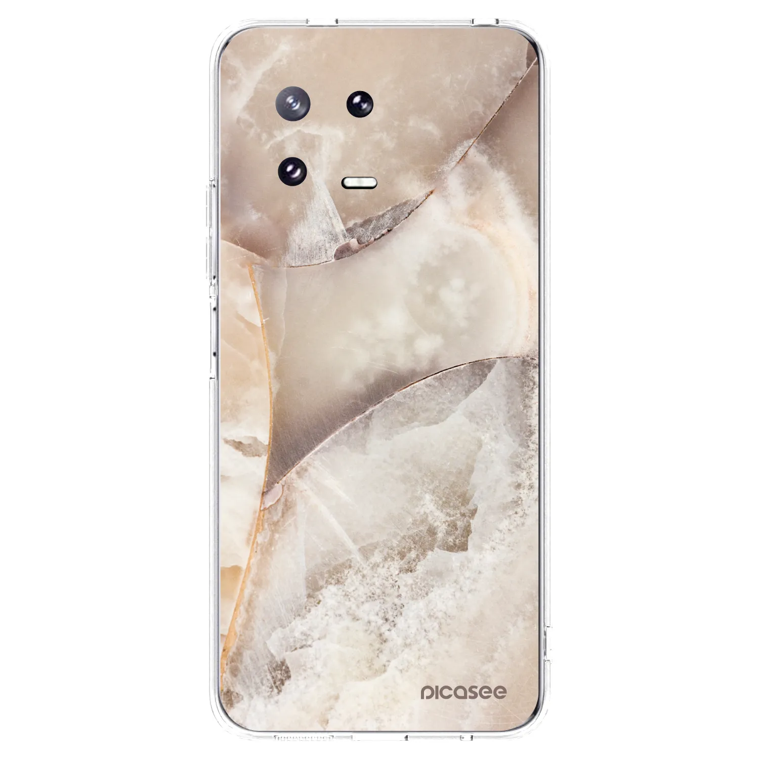 Picasee silikonowe przeźroczyste etui na Xiaomi 13 Pro - Cream marble