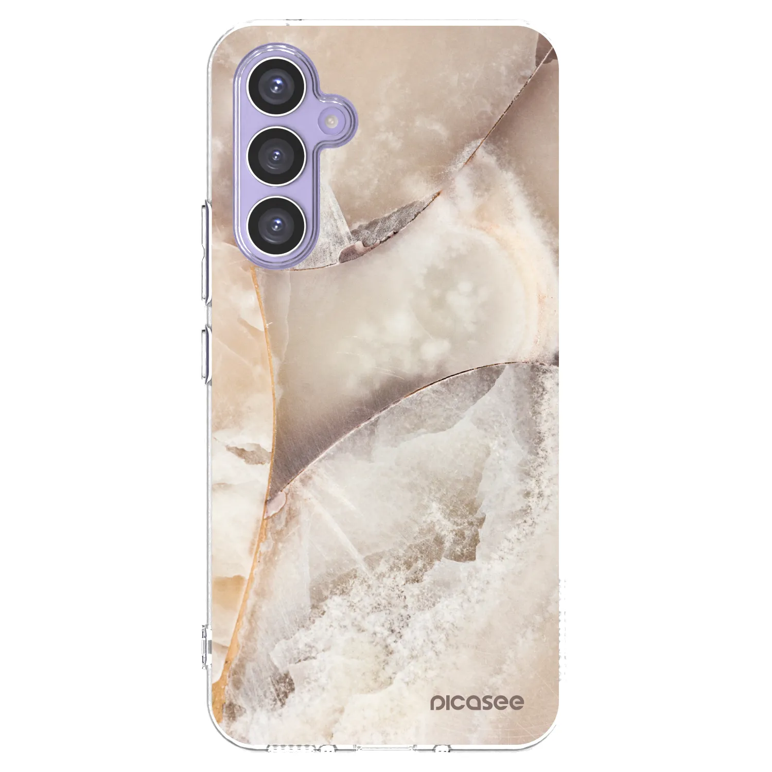 Picasee silikonowe przeźroczyste etui na Samsung Galaxy A54 5G A546B - Cream marble