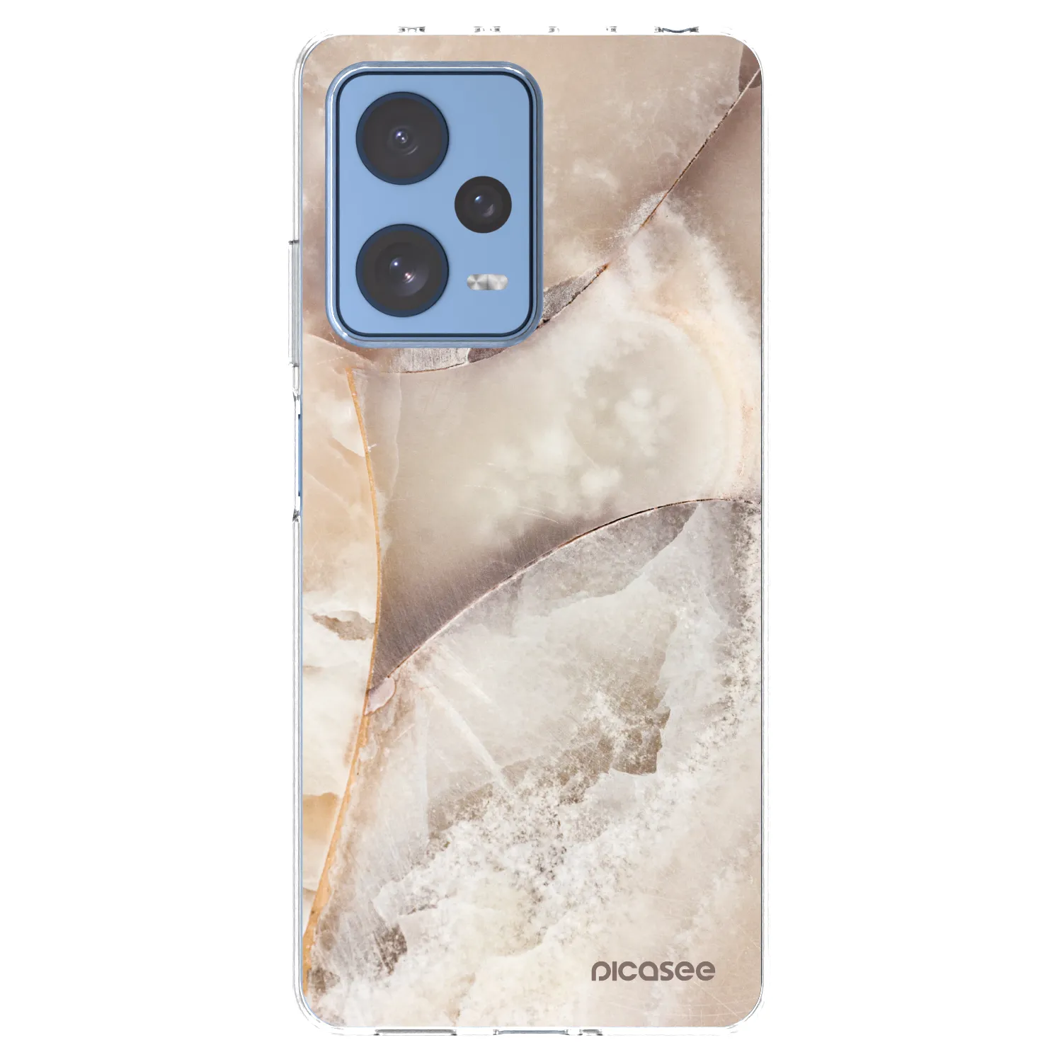 Picasee silikonowe przeźroczyste etui na Xiaomi Redmi Note 12 Pro 5G - Cream marble